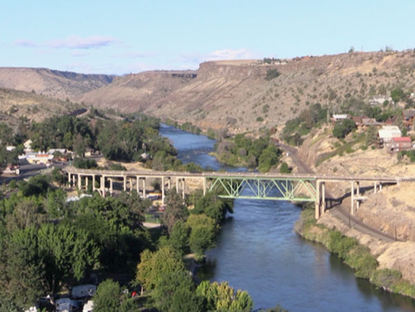 River with bridge over it